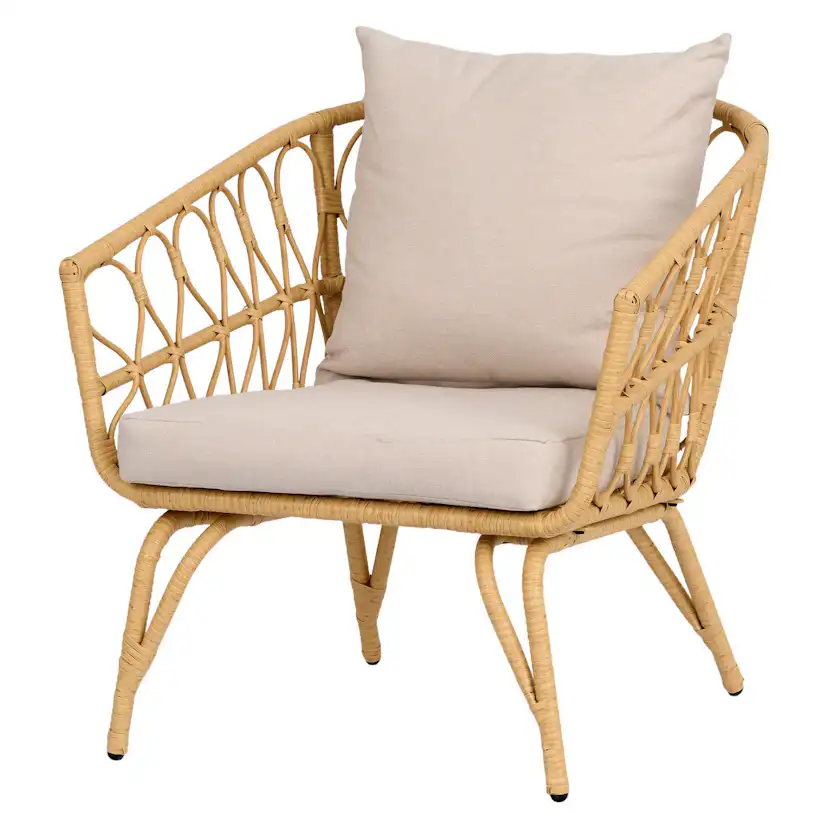 Loungeset ENVY DESIGN Magrethe Utemöbler med Dynor i Rotting