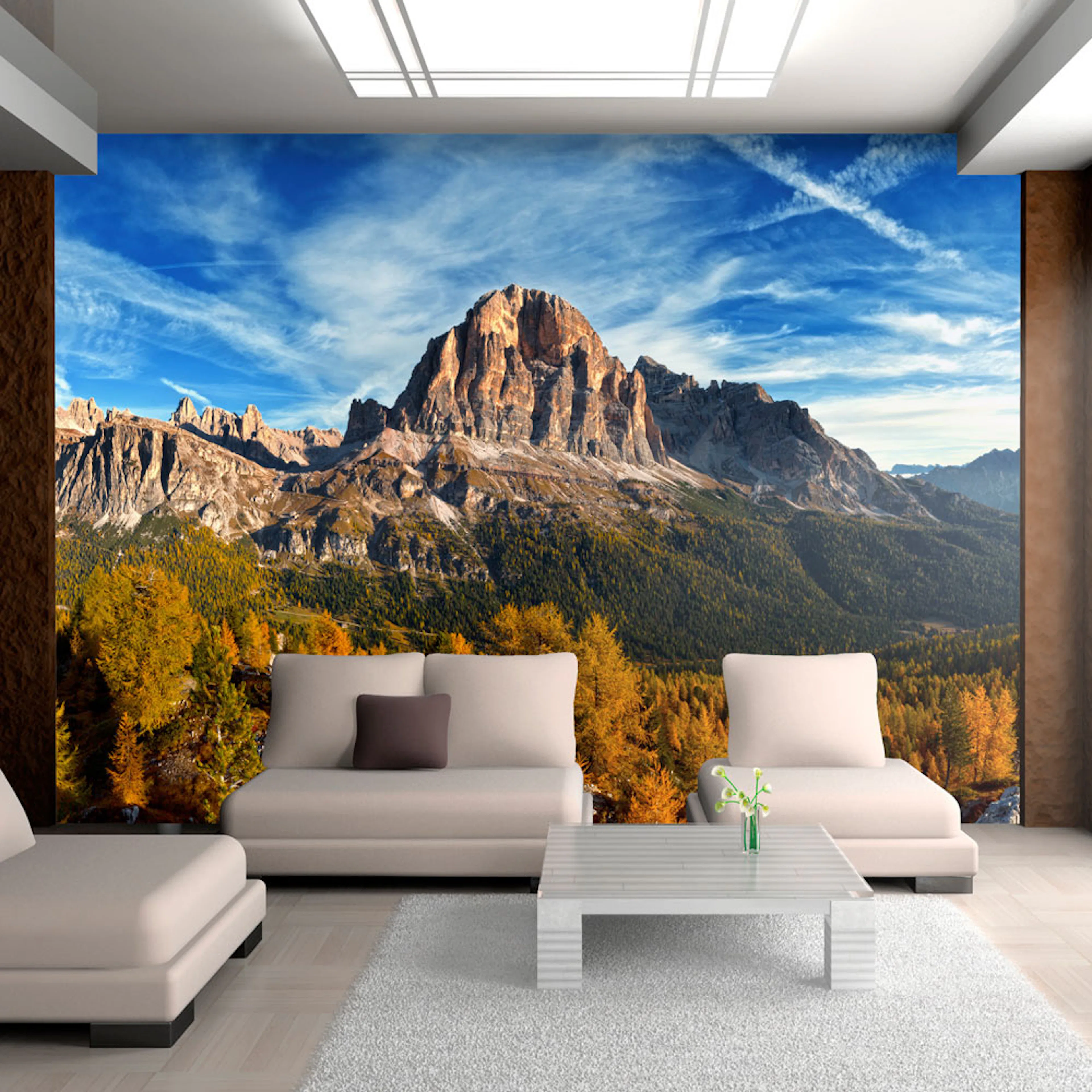 Fototapet Arkiio Panoramautsikt Över Italienska Dolomiterna