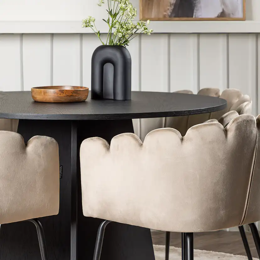 Matgrupp Venture Home Bootcut Ø110 cm med 4 Limhamn Stolar