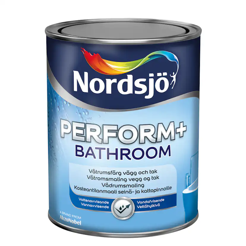 Våtrumsfärg Nordsjö Perform+ Bathroom Vit