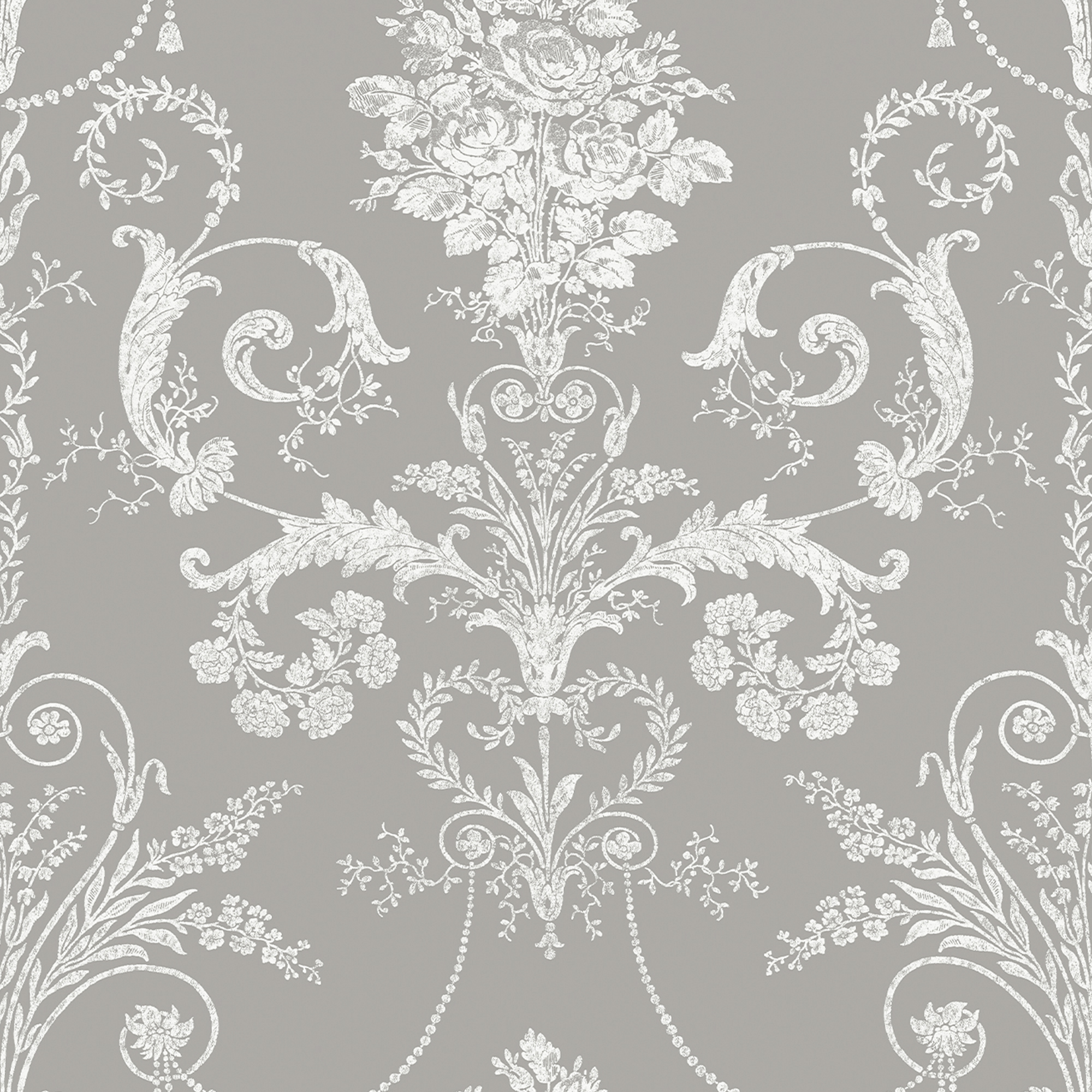 Tapet Laura Ashley Josette Steel 113383 EasyUp, Mönstrad