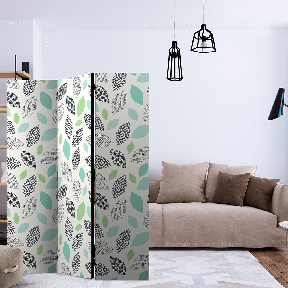 Rumsavdelare Skärmvägg Arkiio Patterned Leaves 135x172 cm