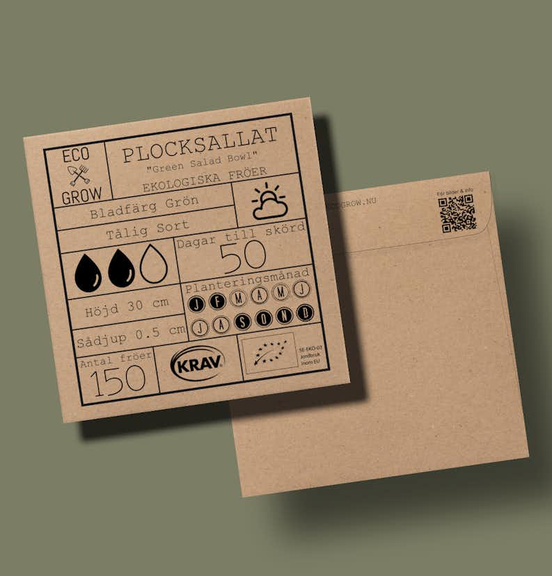 Fröpåse Eco Grow Plocksallat Green Salad Bowl