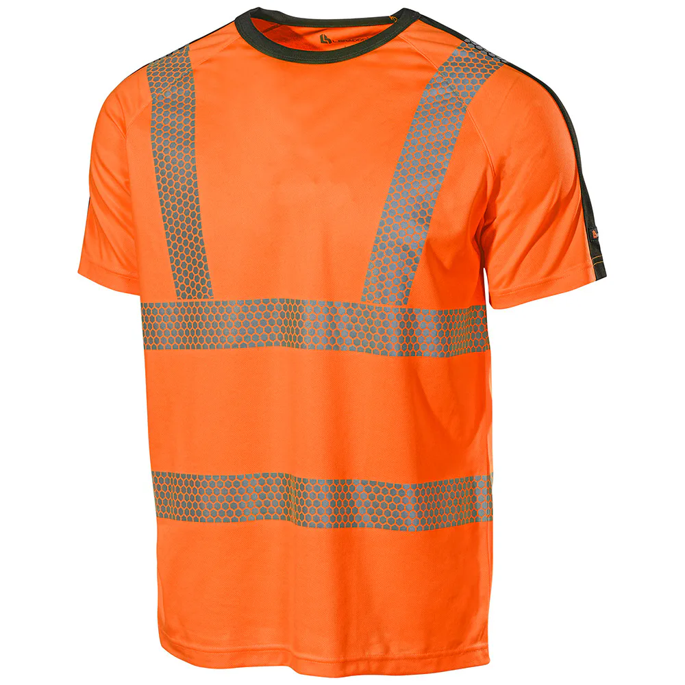 T-SHIRT 6120P ORANGE/SVART S Storlek: S, Färg: Orange