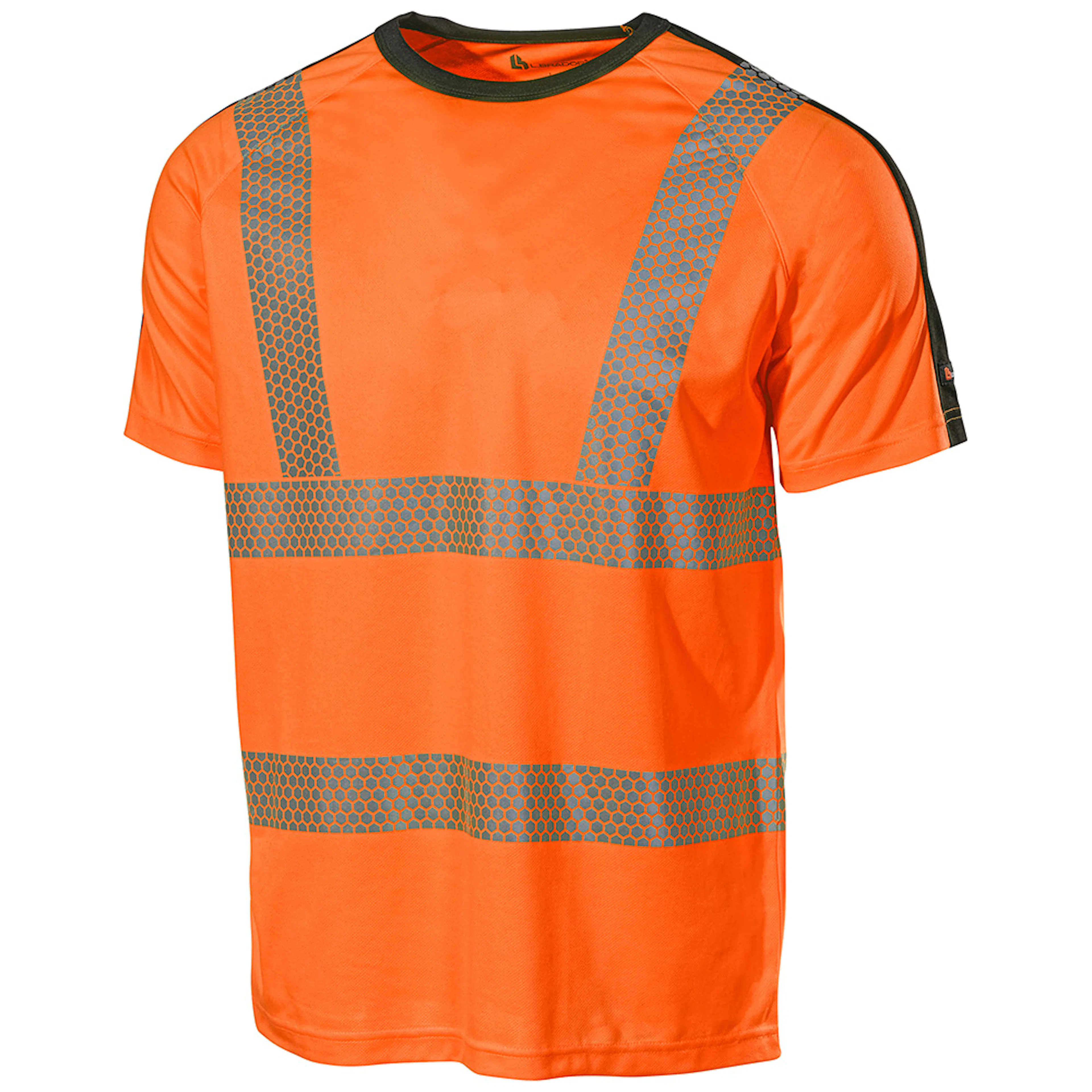 T-SHIRT 6120P ORANGE/SVART S Storlek: S, Färg: Orange