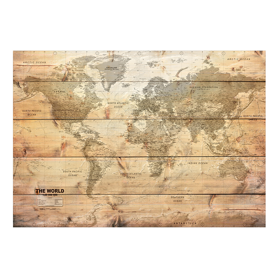 Fototapet Arkiio Map On Boards