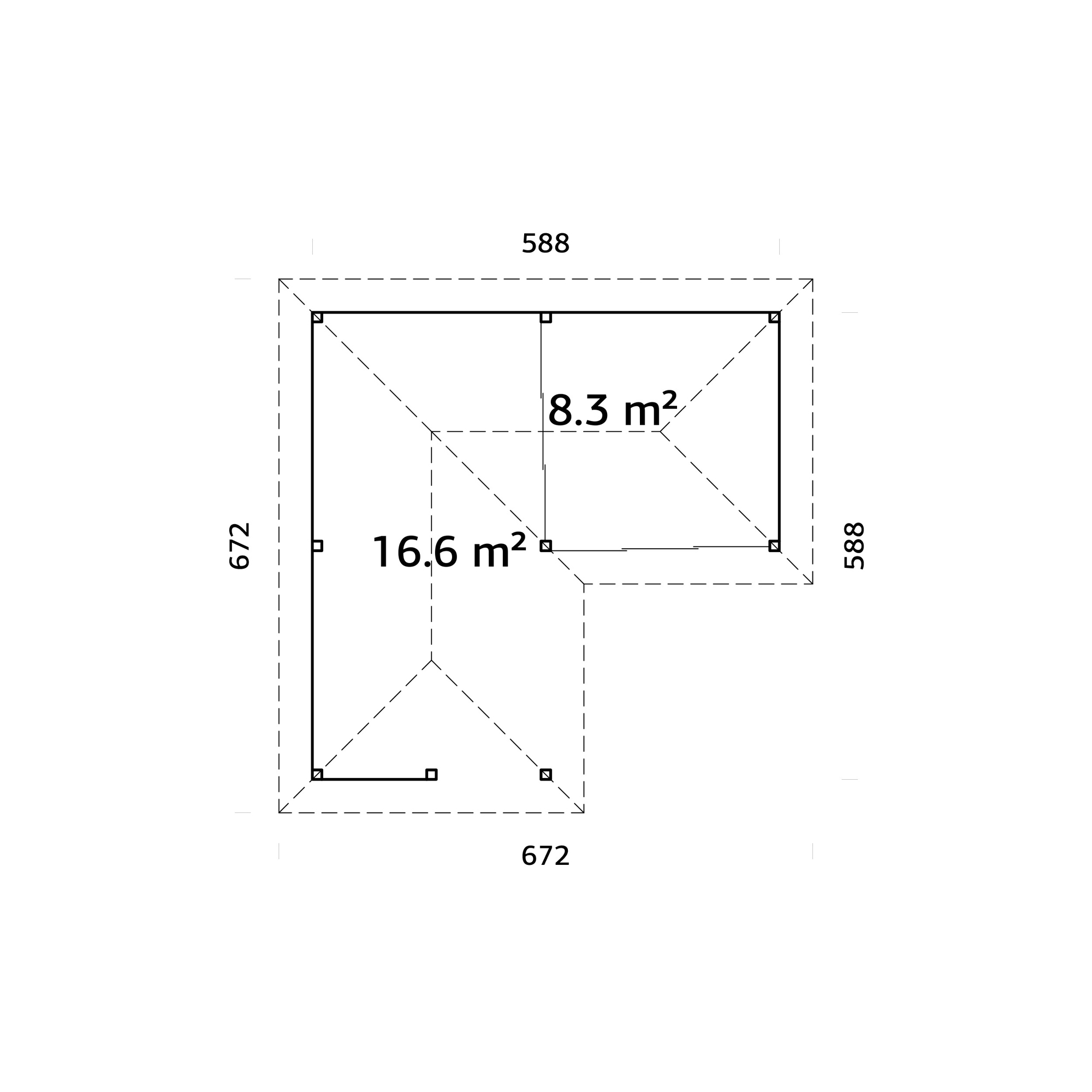Uterum Palmako Bianca 24,9 m2 Set 509 Slide Plus