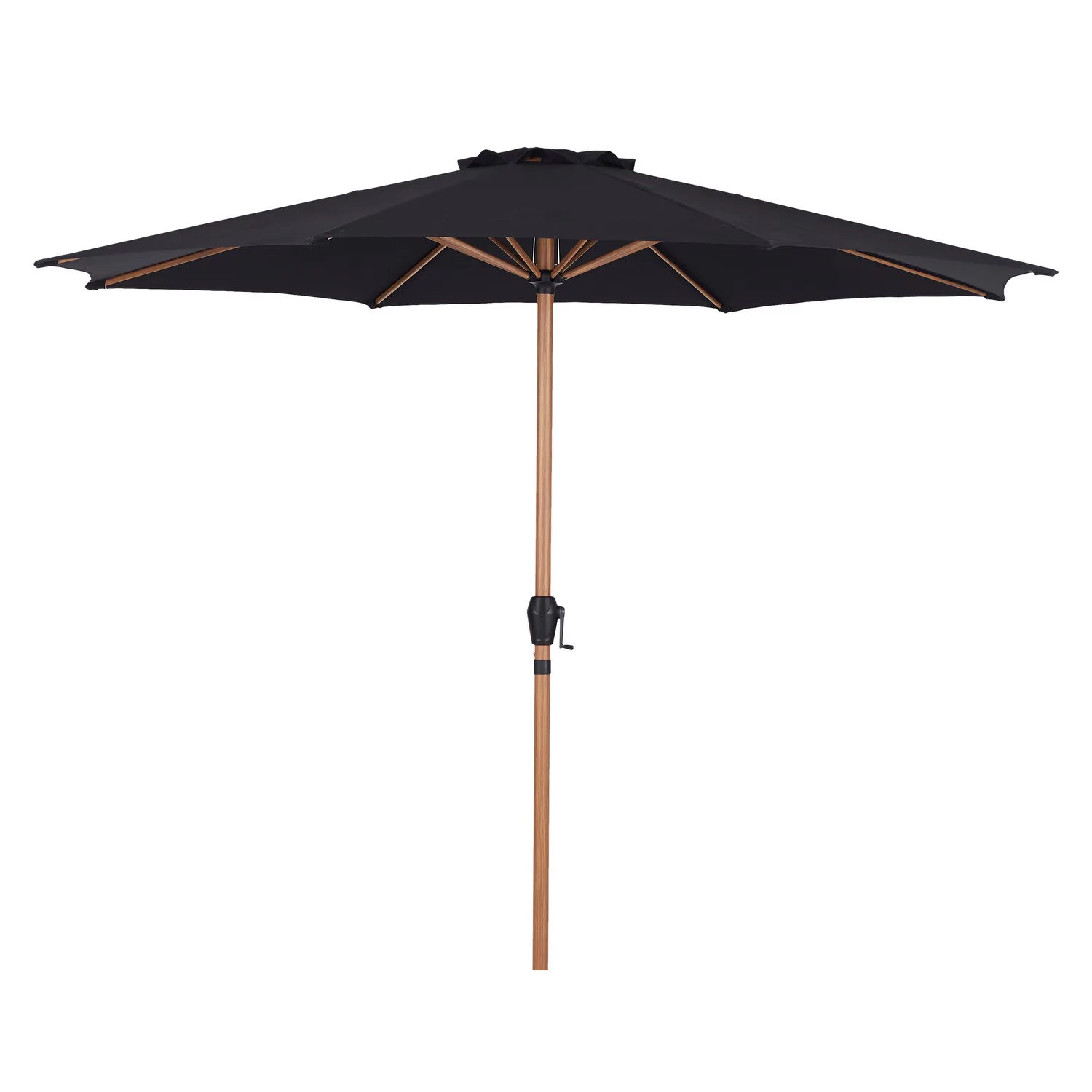 UMBRELLA W/CRANK Ø3M (48861) Teak/Svart