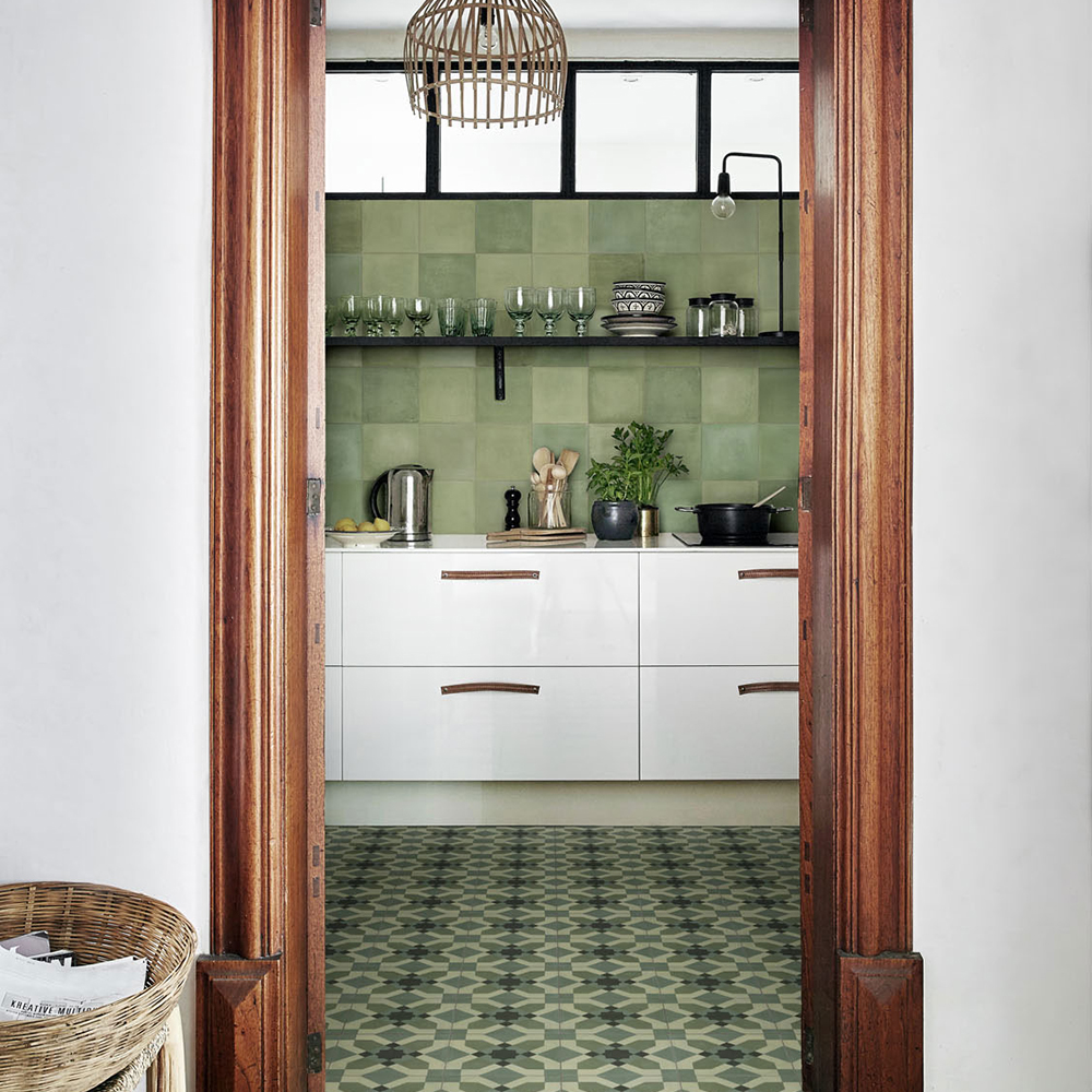 Klinker Marazzi Group D Segni Blend Verde 10x10 cm
