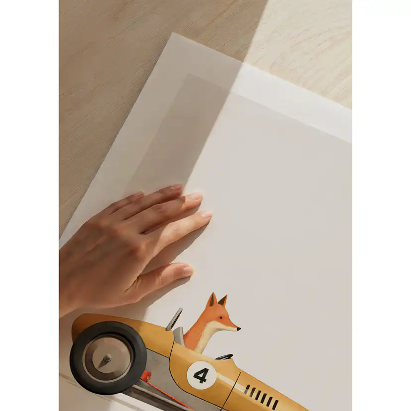 Poster Gallerix Fox In Toy Car