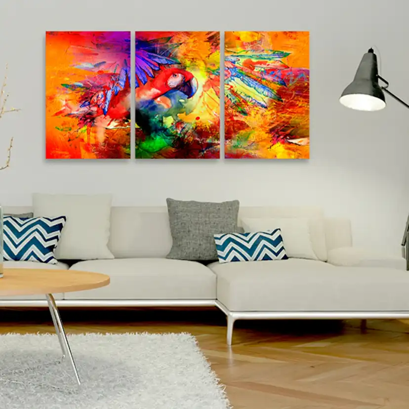 Tavla Arkiio Colourful Parrot