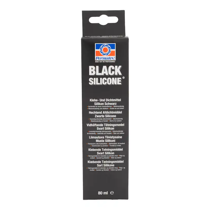 Packning Permatex Svart RTV Silikon 80ml
