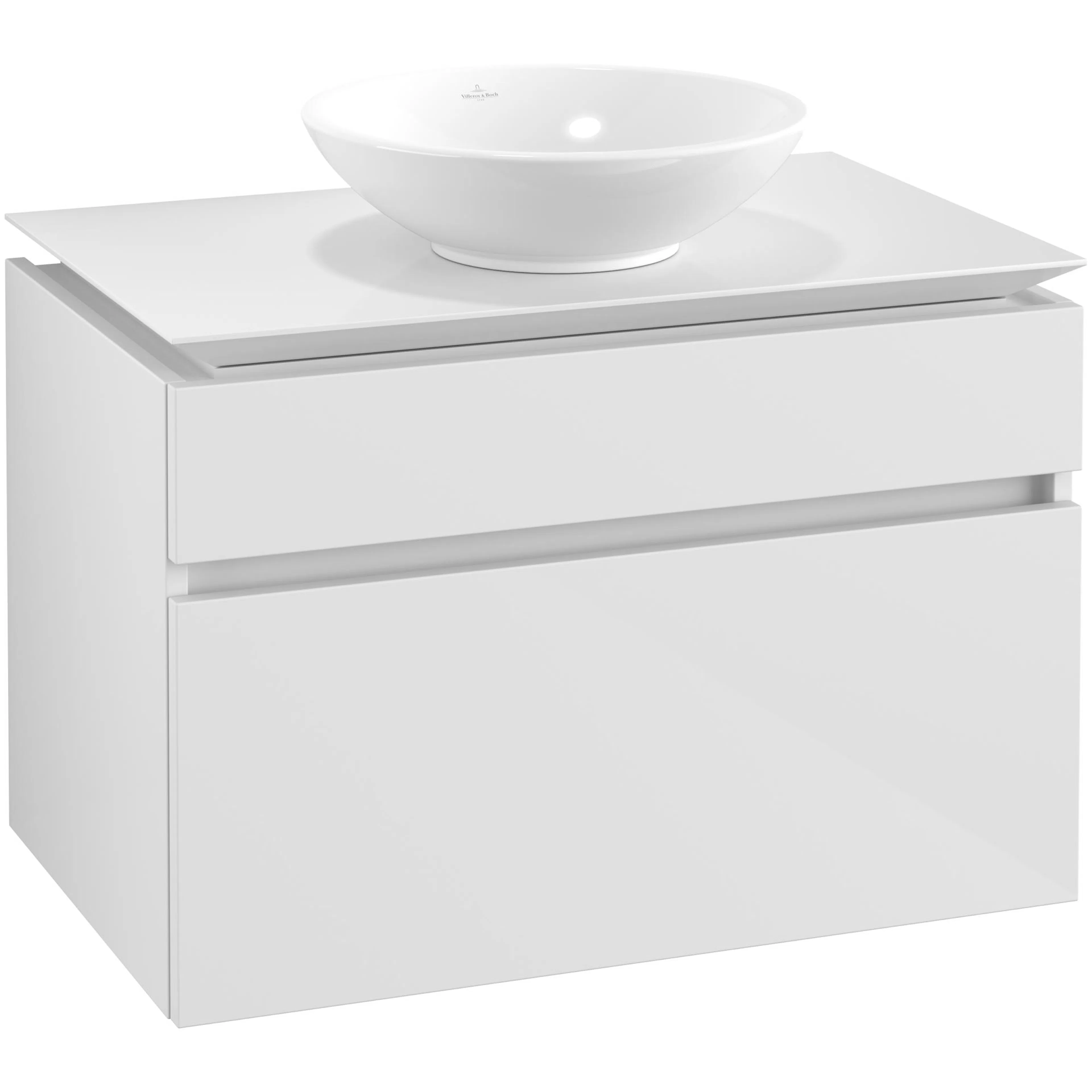 Tvättställsskåp Villeroy & Boch Legato 800 med 2 Lådor för Ytmonterat Tvättställ