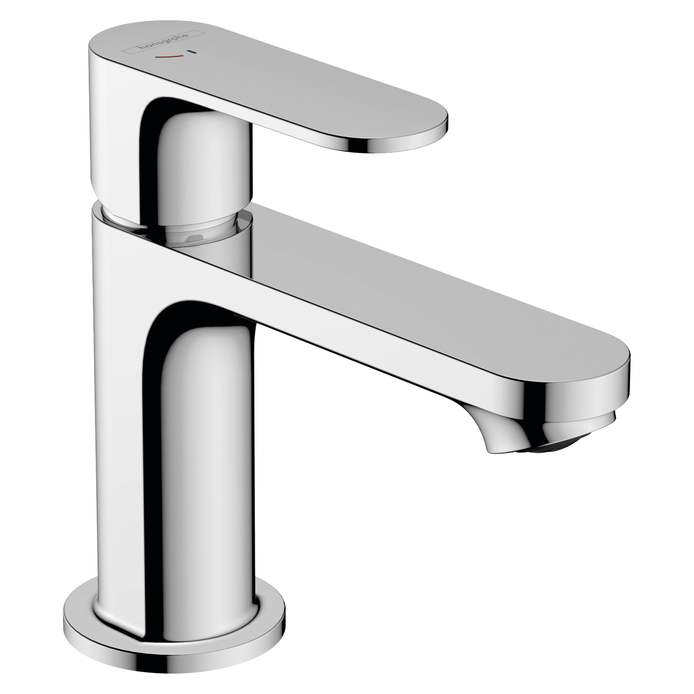 Tvättställsblandare Hansgrohe Rebris S 1-grepps 80 CoolStart med Lyftventil i Metall