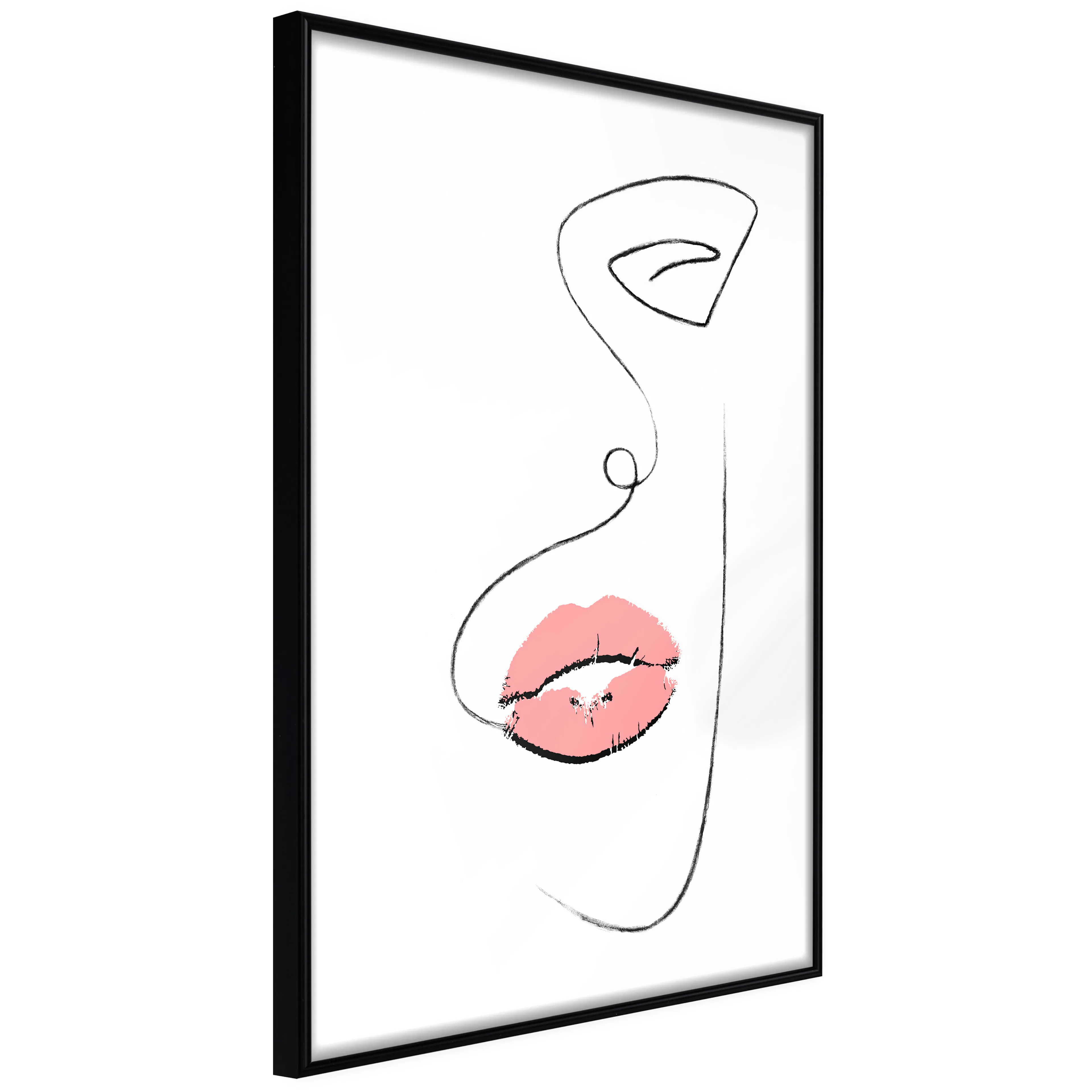 Affisch - Full Lips [Poster] 40x60 Svart ram, 40x60 cm