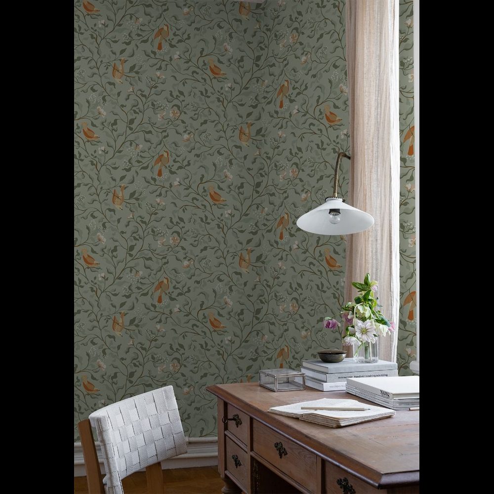 Tapet Duro Josefin Grön 534-02