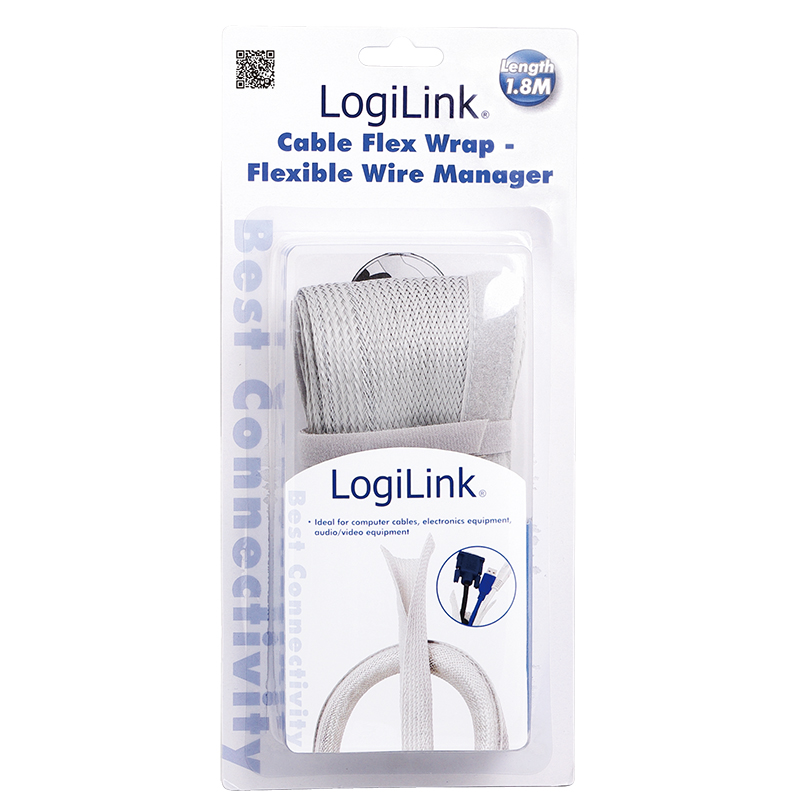 Kabelgömma LogiLink FlexWrap 1,8 m