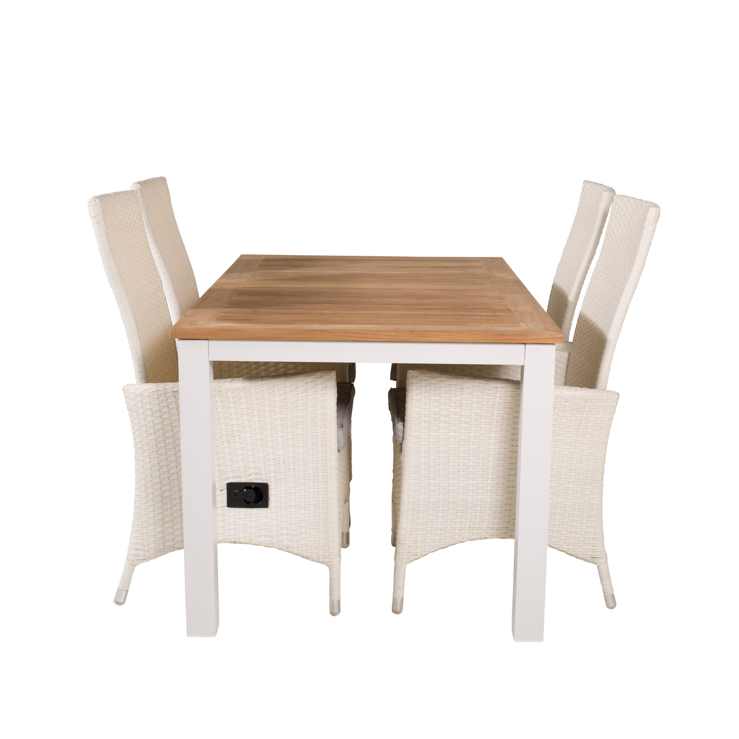 Matgrupp Venture Home Perla 152/210 med 4 Pishi Matstolar