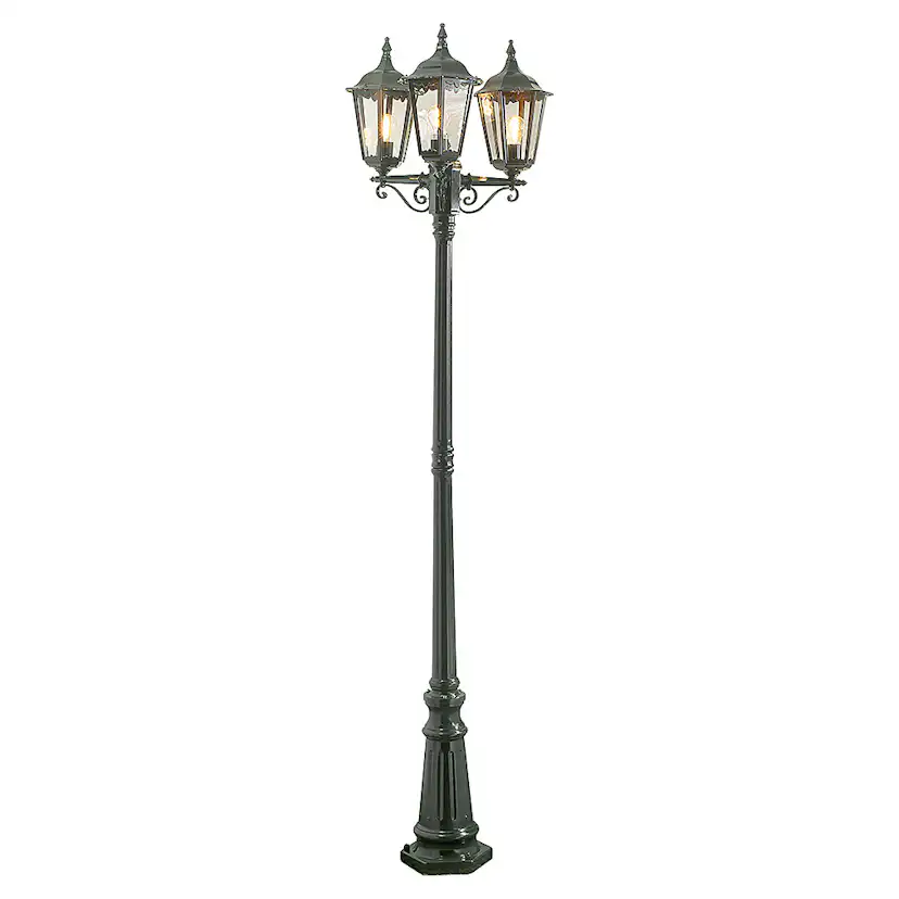 Stolplykta Gnosjö Konstsmide Firenze 3-arm E27 med Stolpe
