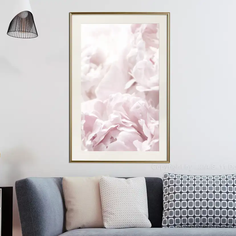 Poster Artgeist Affisch Fluffy Peonies