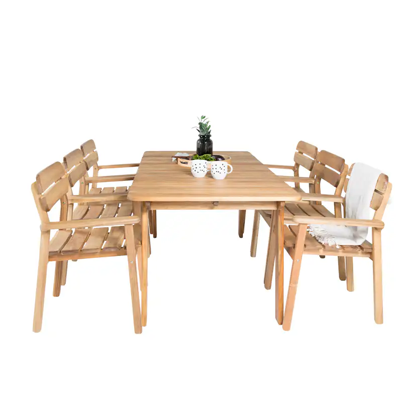 Matgrupp Venture Home Minnie 180 med 6 Moa Matstolar