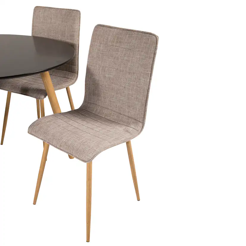 Matgrupp Venture Home Plaza Ø100 cm med 4st Windu Matstolar