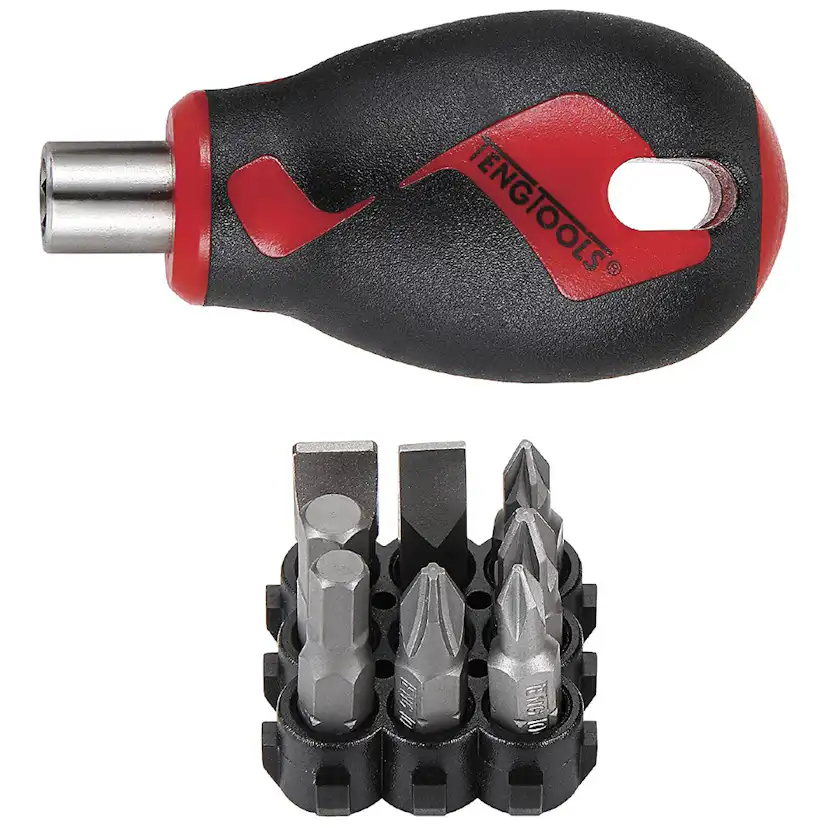 Bitsskruvmejsel Teng Tools Kort 8-Delarv MD908N