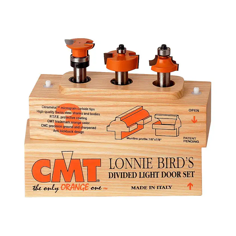 Frässet CMT Orange Tools Spröjs 3 delar 22,2 mm K8