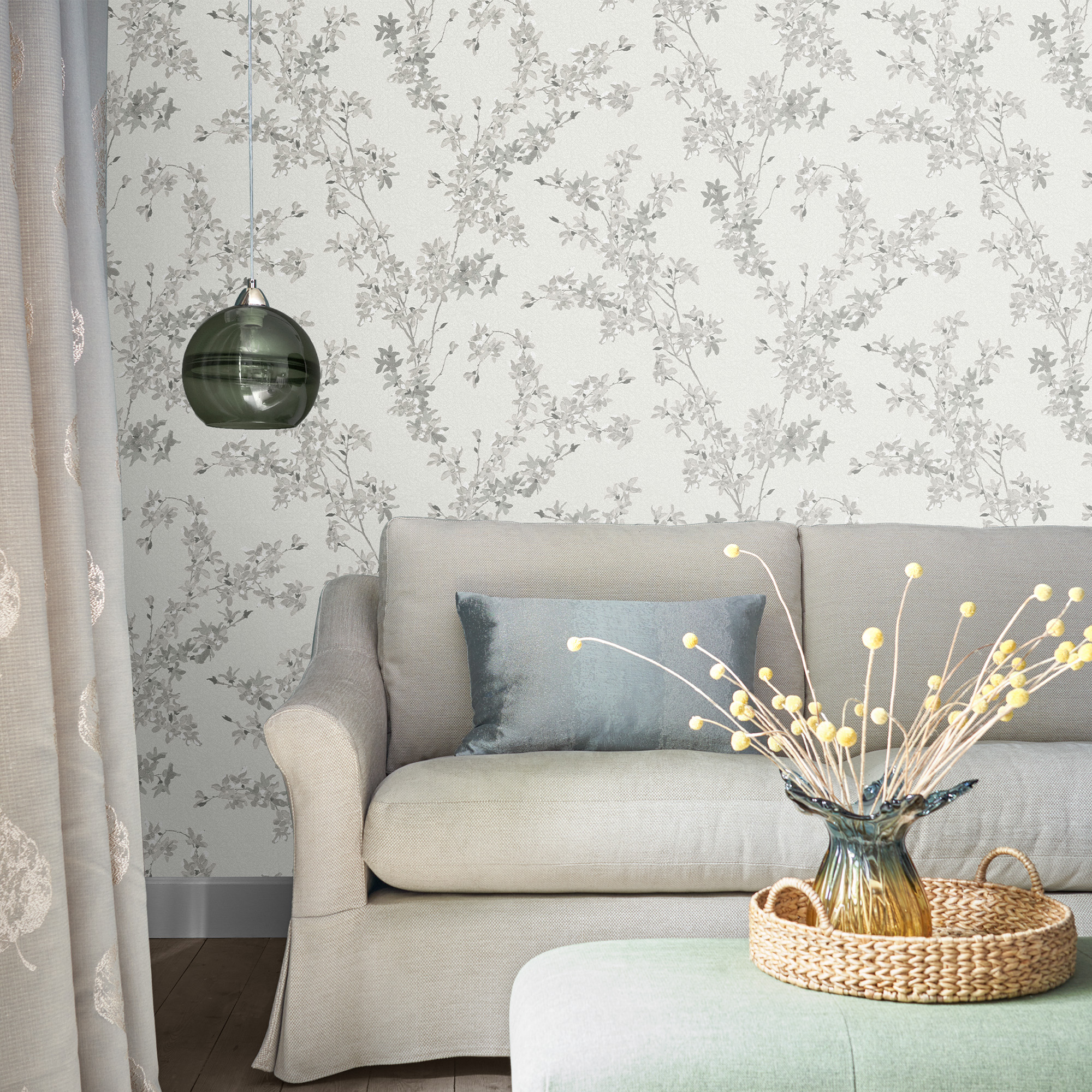 Tapet Laura Ashley Forstyhia Steel