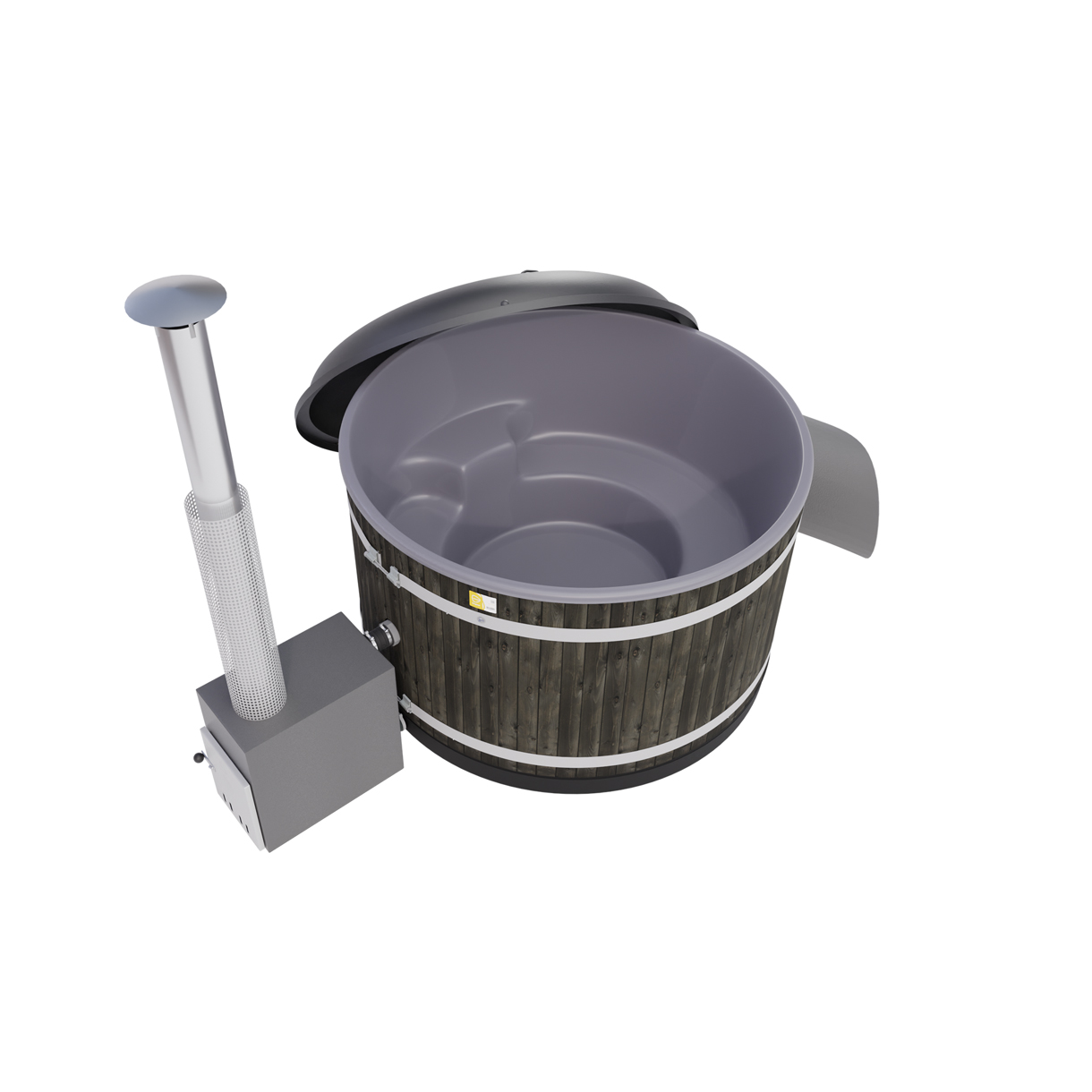 Vedeldad Badtunna Kirami Original Steady M Cult-Si ST med Dubbla Lock