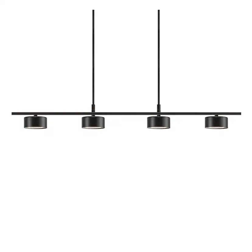 Taklampa Nordlux Clyde Svart 4L Pendel med LED