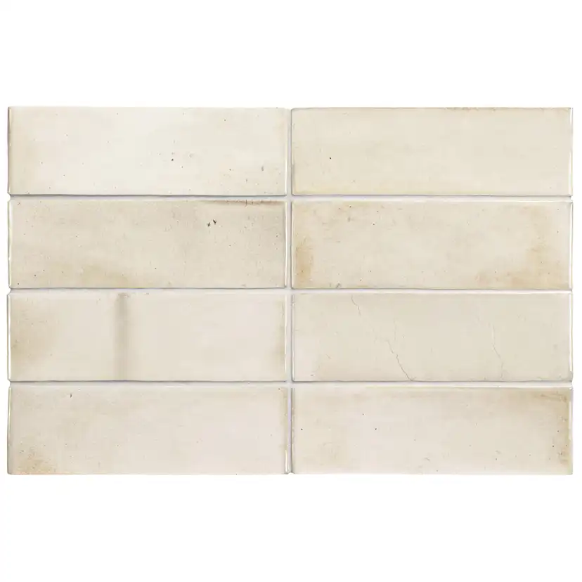 Kakel Lhådös Hanoi White 6,5x20 cm