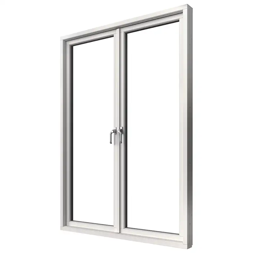 Parfönsterdörr Elitfönster Elit Retro 3-Glas Helglasad Aluminium
