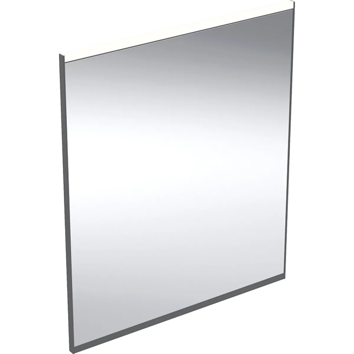 Ifö Option Plus Square med direkt och indirekt belysning Mattsvart, Bredd: 60 cm