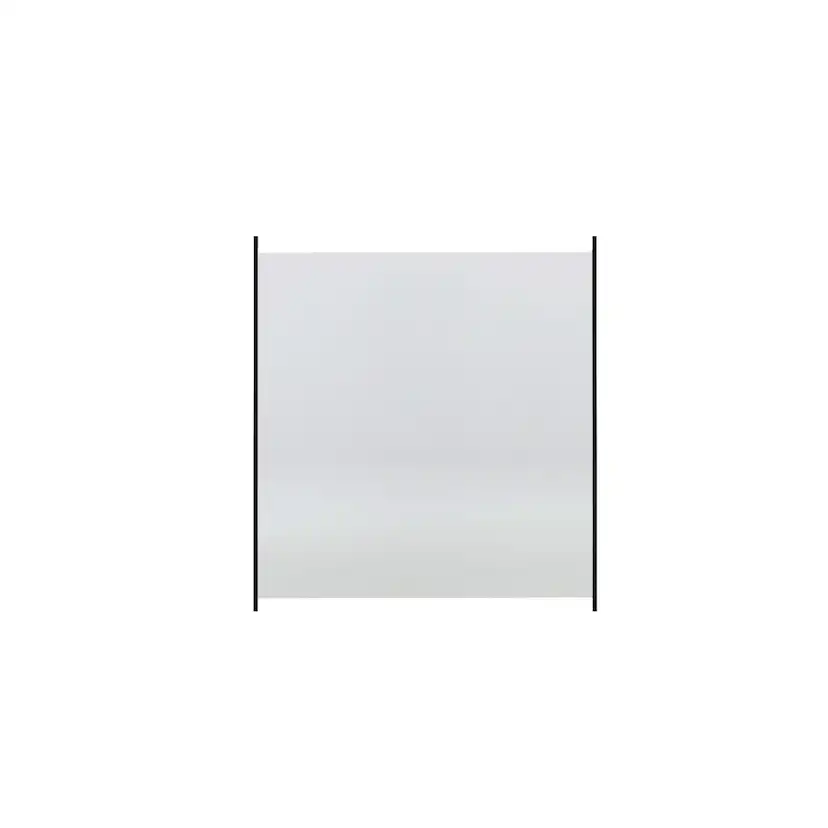 Glasstaket med aluminiumskena 100 x 100 cm, klart glas 1000 mm