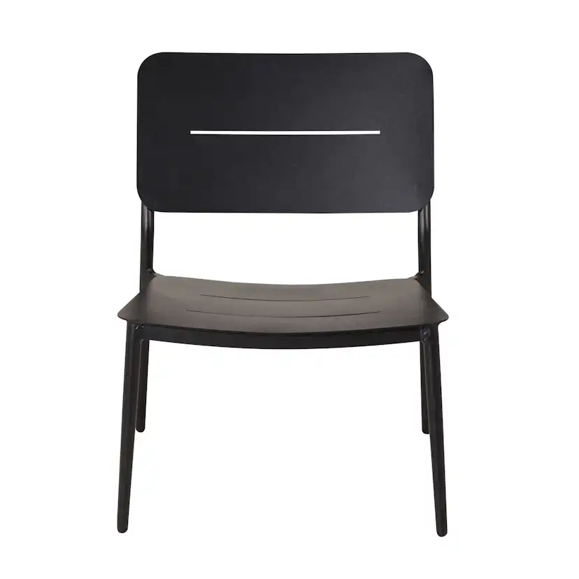 Lina lounge Chair - Black / Black Cushion Svart