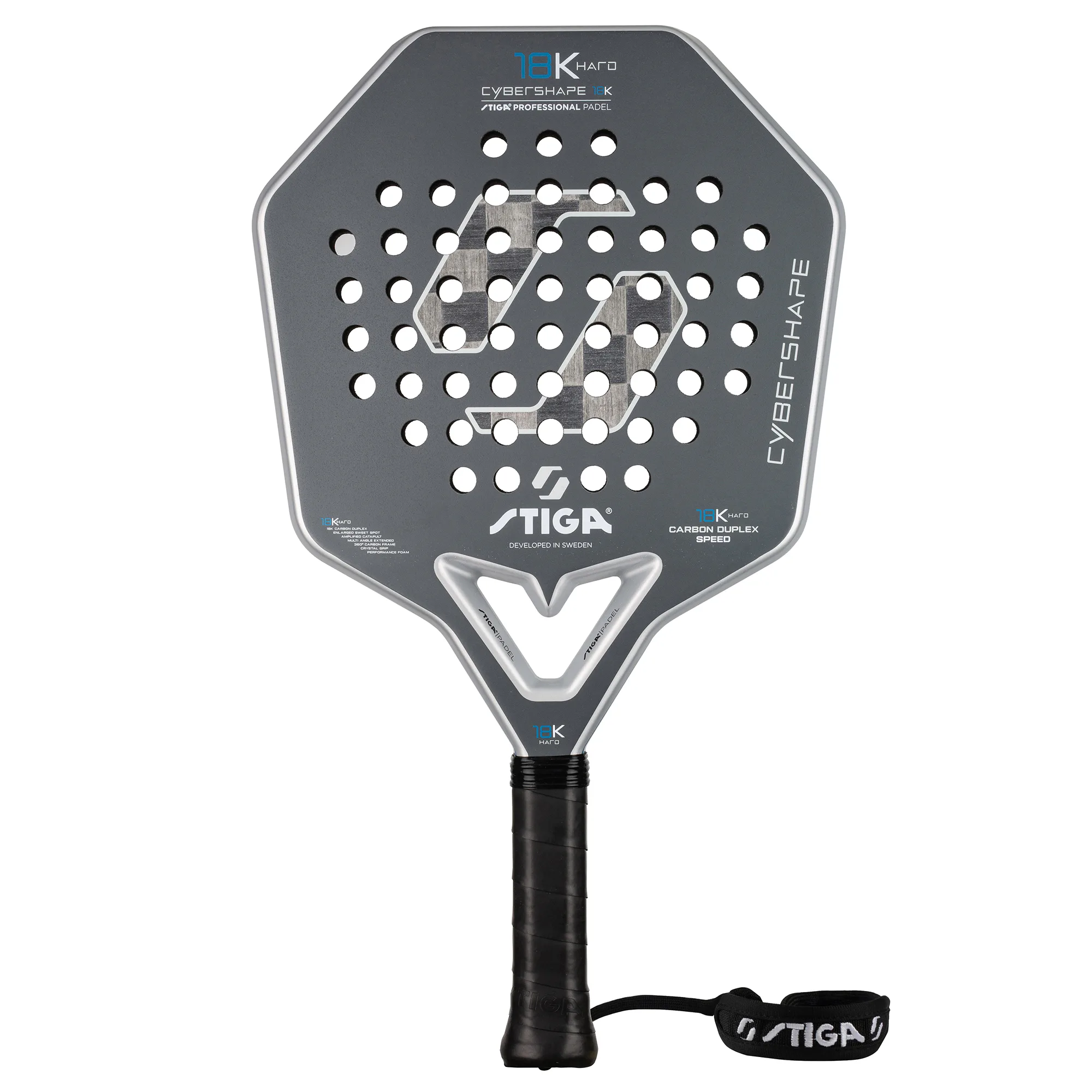 Padelracket STIGA Sports 18K Hard 2 Cybershape