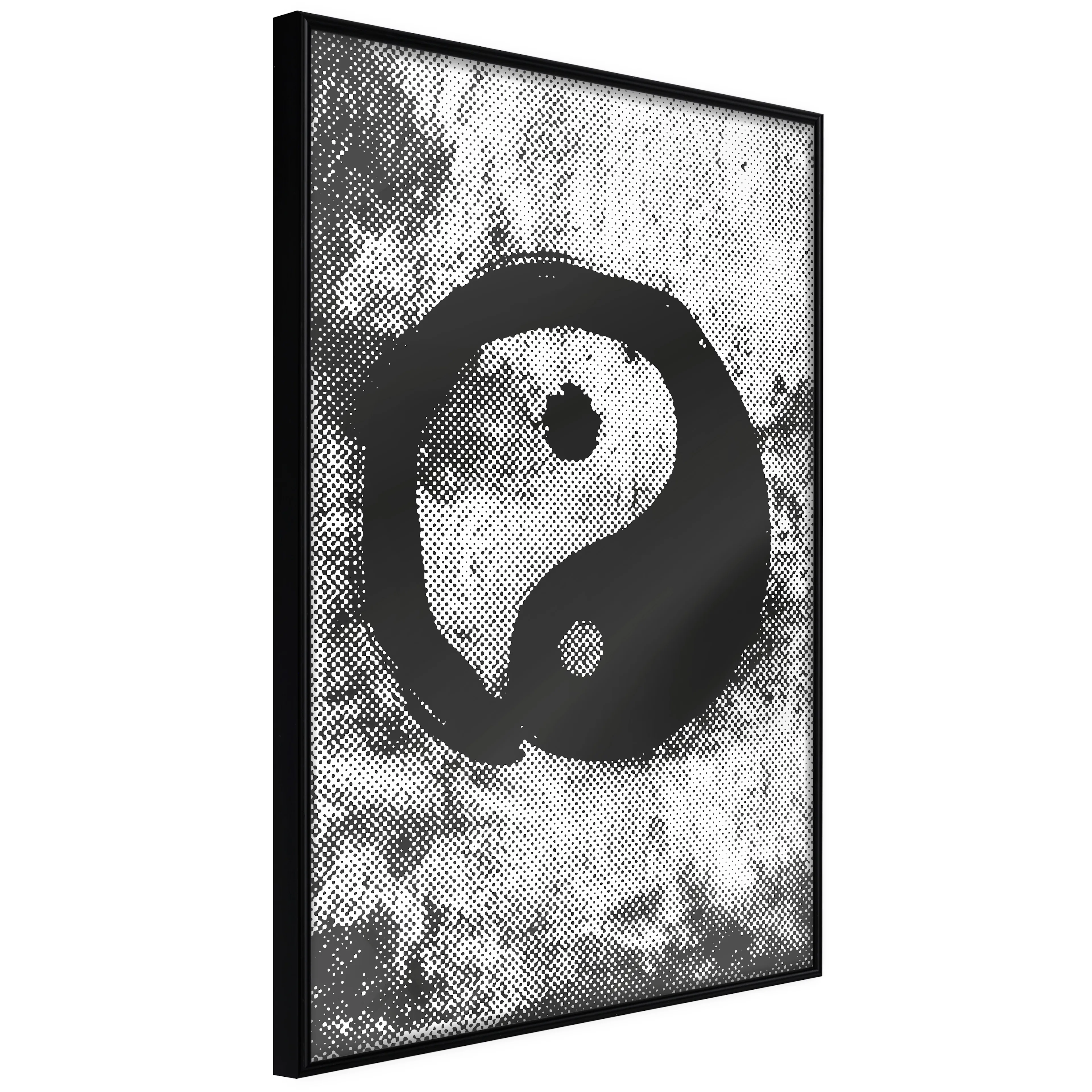 Affisch - Yin And Yang [Poster] 40x60 Svart ram, 40x60 cm