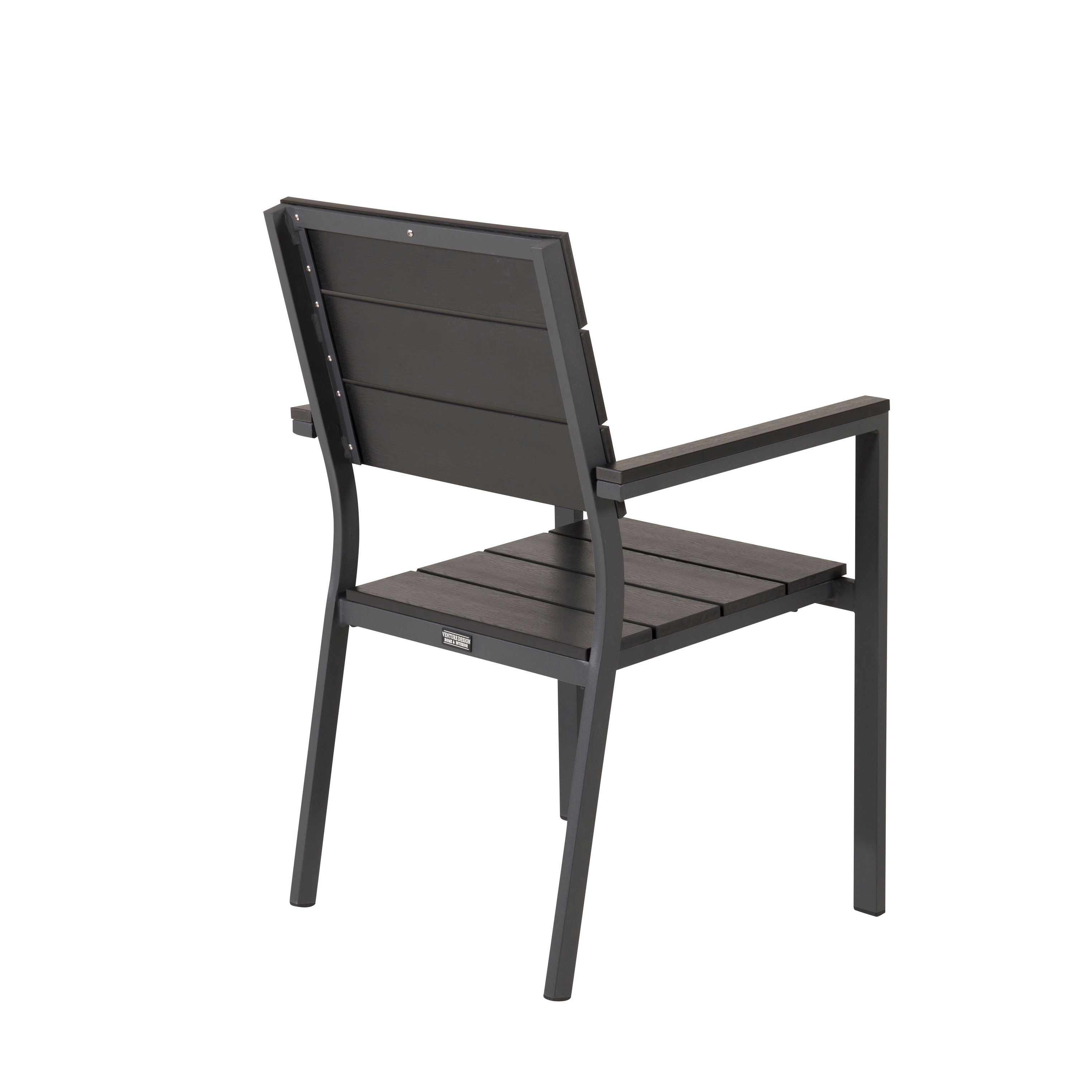 Levels Chair (stackable) - Black Alu / Black Aintwood Svart