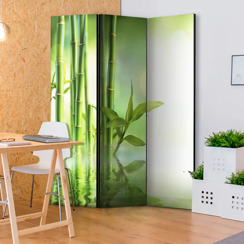 Rumsavdelare Arkiio Green Bamboo 135x172 cm
