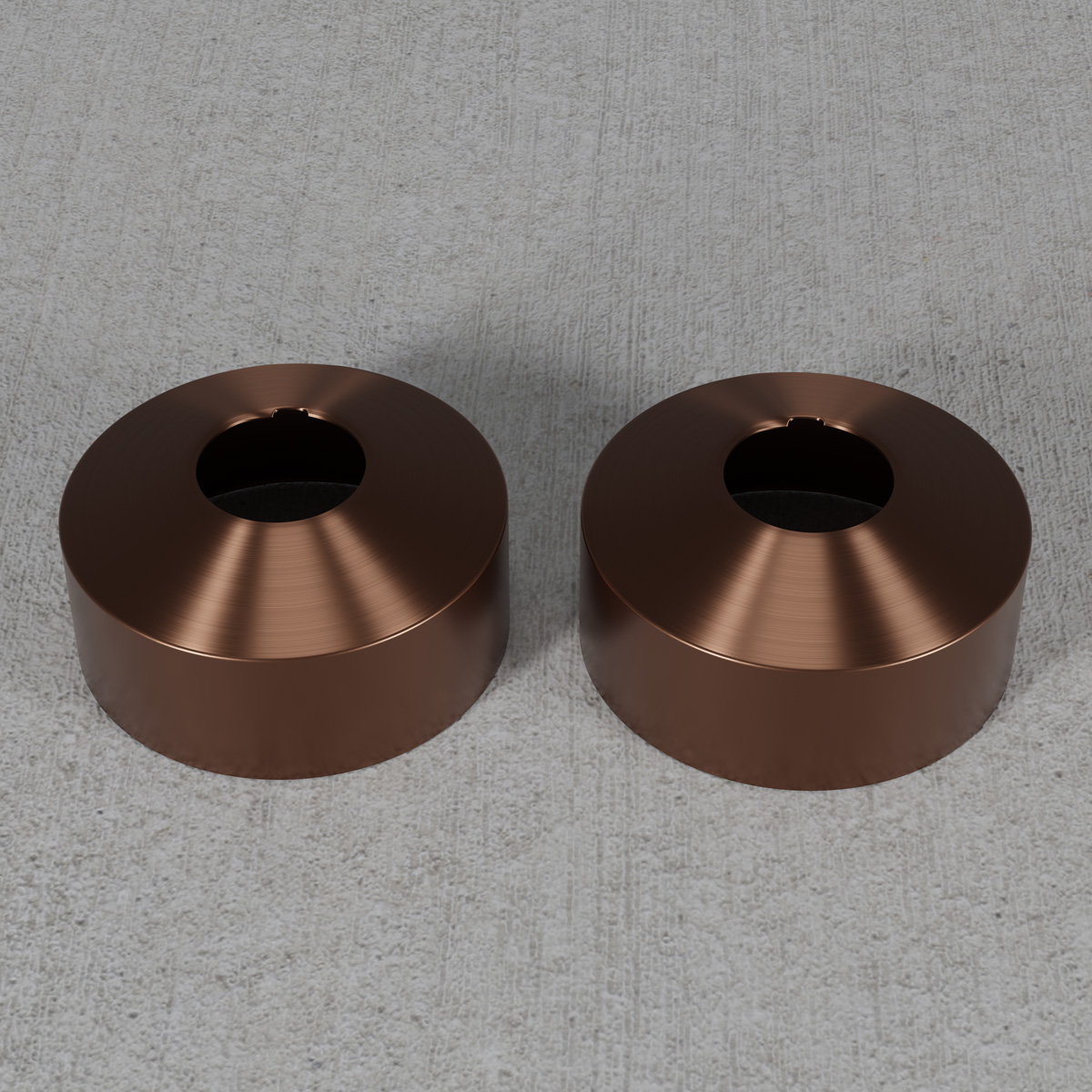 Täckbricka Scandtap Steel Pleasure Cover 33 mm á 2 st