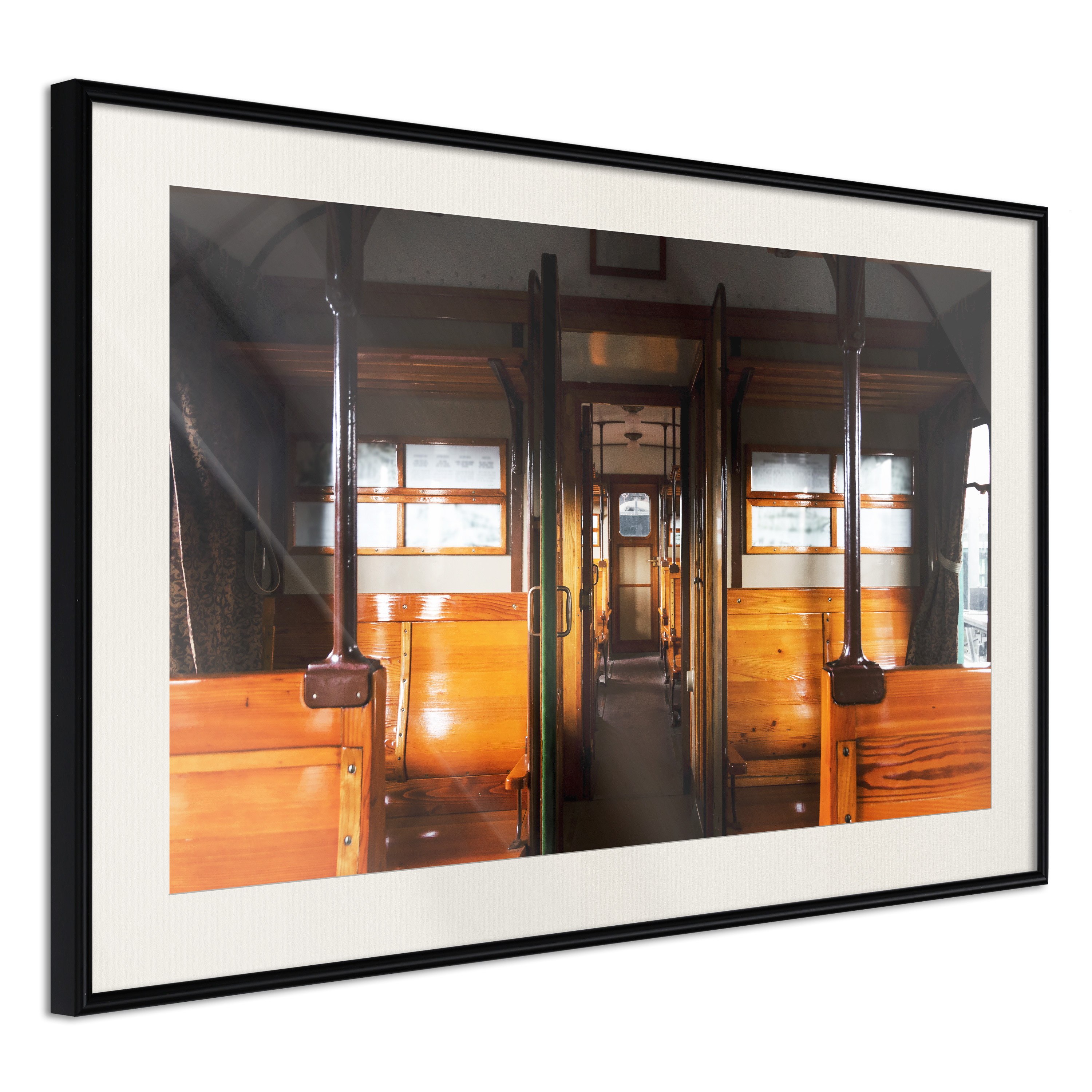 Affisch - Long Journey [Poster] 45x30 Svart ram med passepartout, 45x30 cm