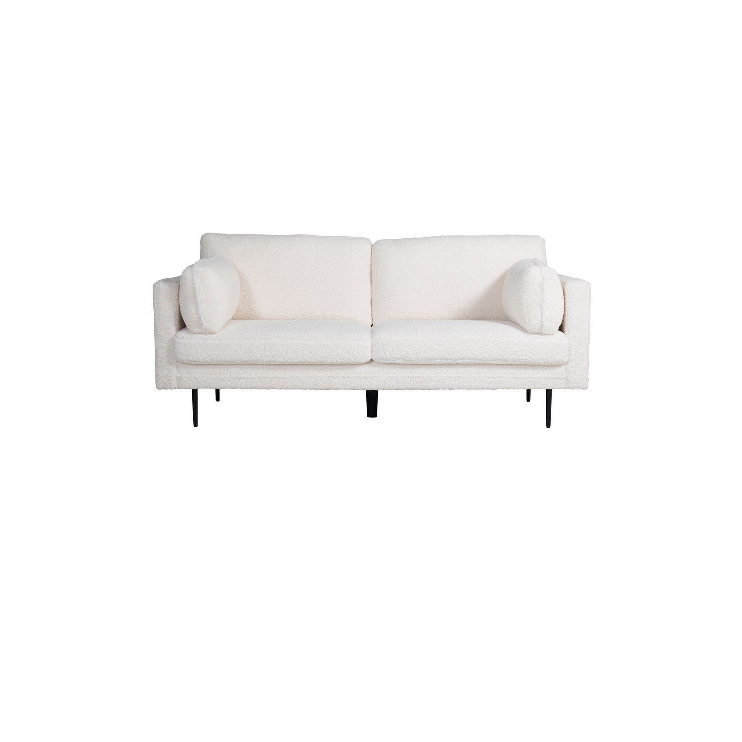 Boom 3-seat sofa - Teddy Fabric White Vit