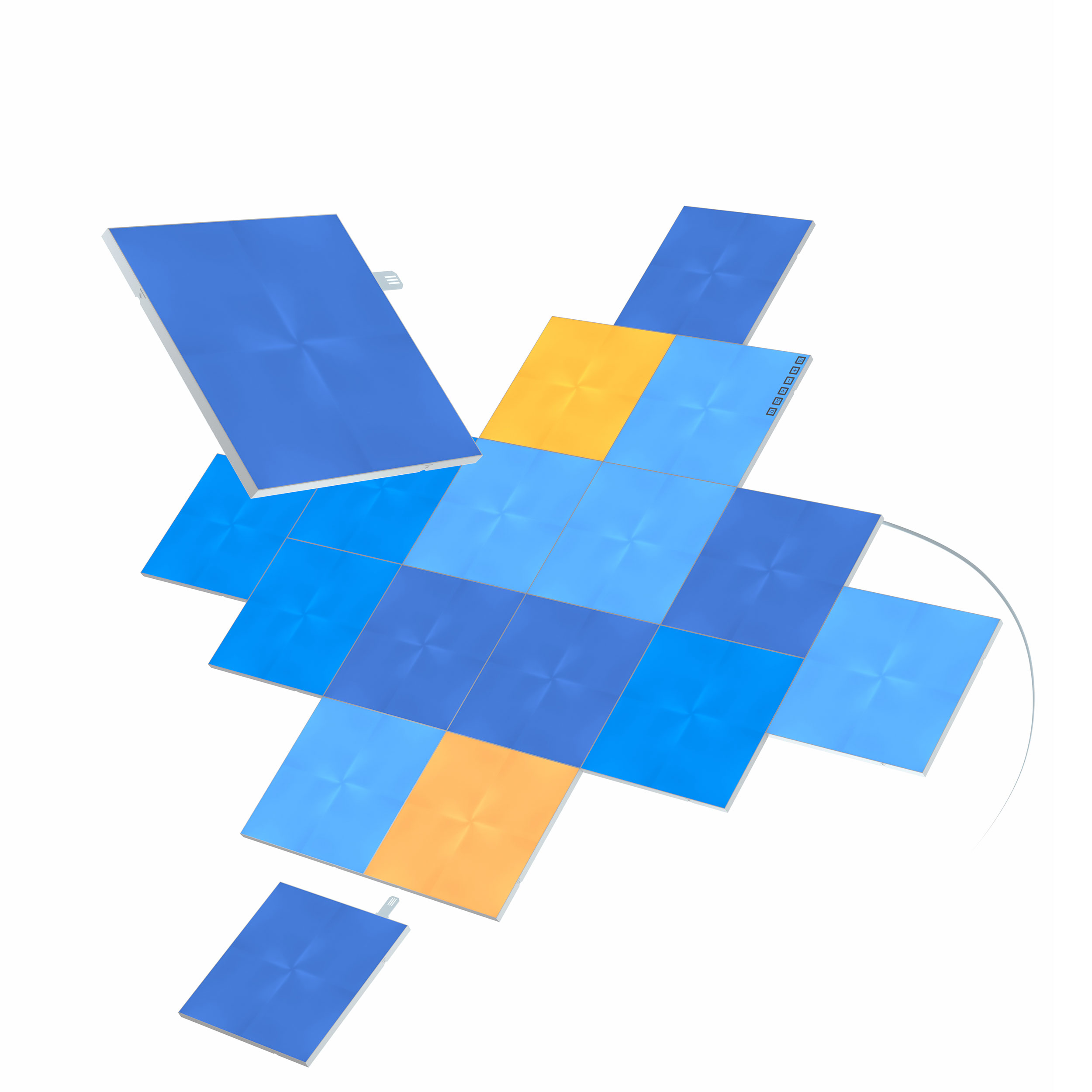 Belysningssystem Nanoleaf Canvas Startkit 17-pack