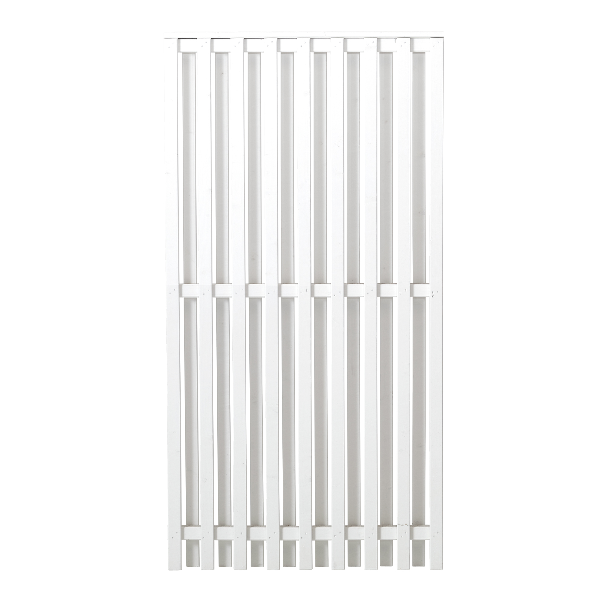 Staket PLUS Nagano Grundmålad Vit 90×180 cm