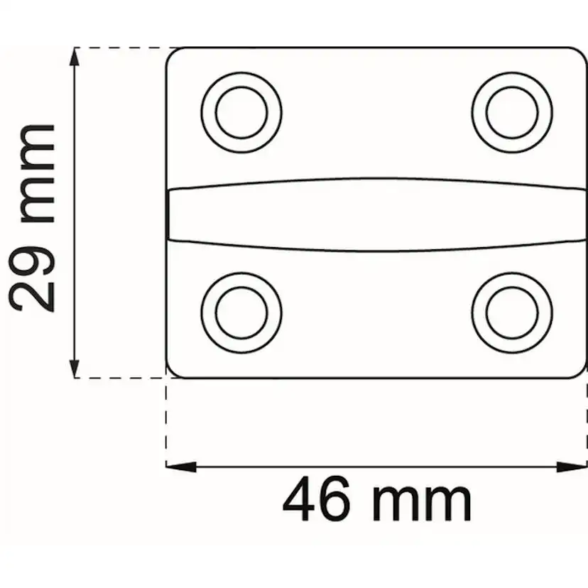 Styrklack Habo SF-40/70/75 för Skjutdörrsbeslag SF-40, SF-70 och SF-75