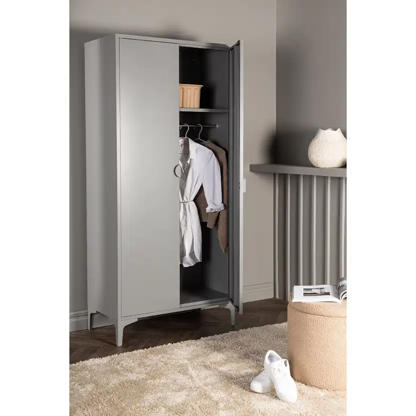Piring Wardrobe - Light Grey Ljusgrå