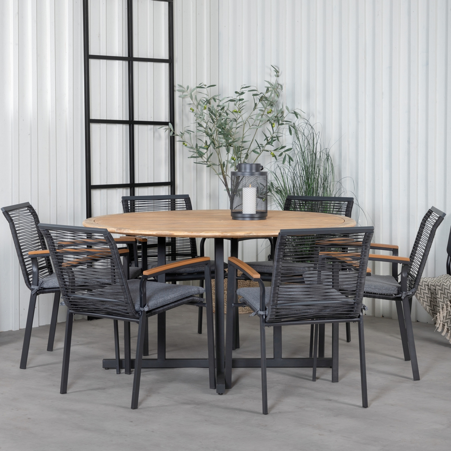 Matgrupp Venture Home Zurc med 6 Deni Matstolar