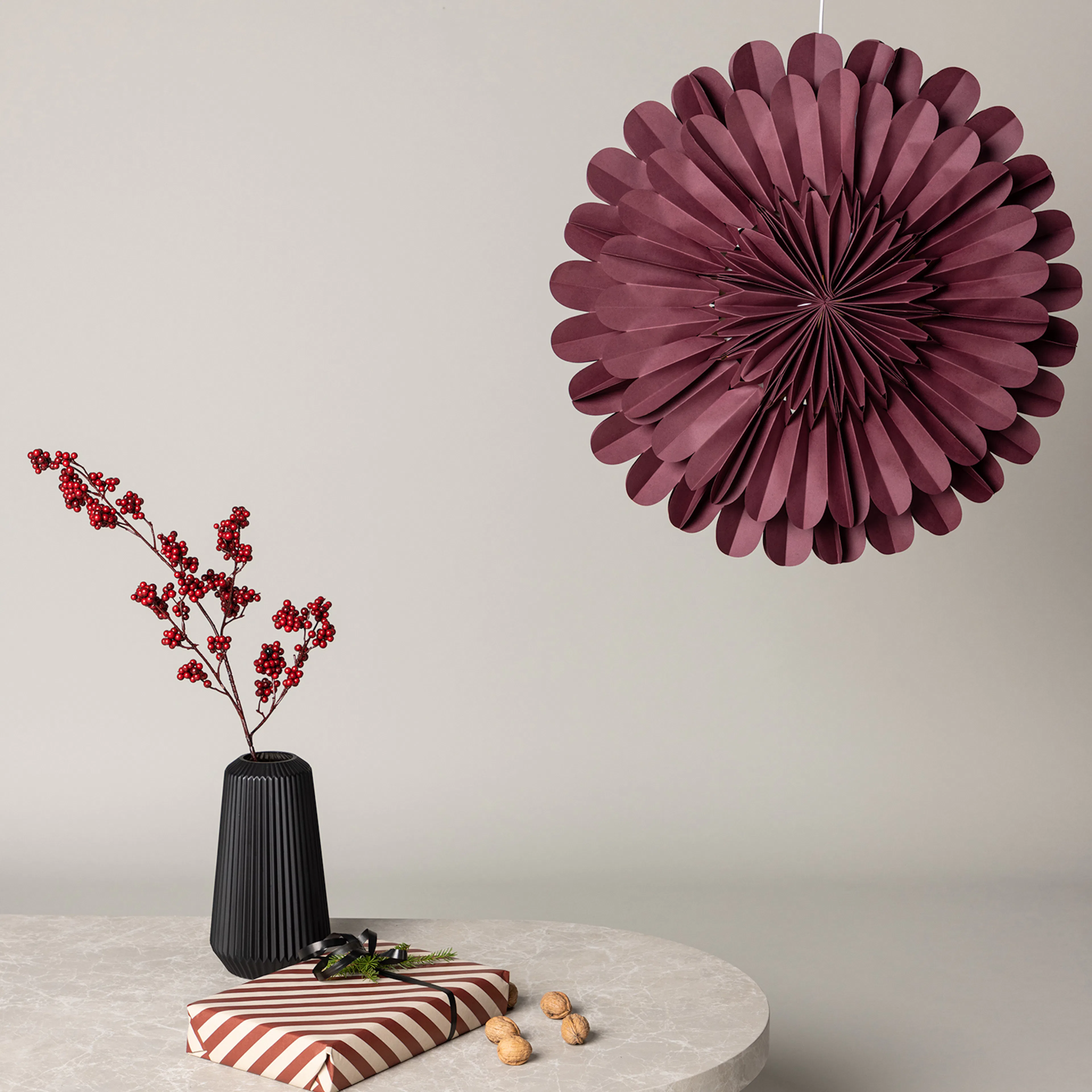 Järvsön ø60 Pendant Lamp - Dark red / Mörkröd