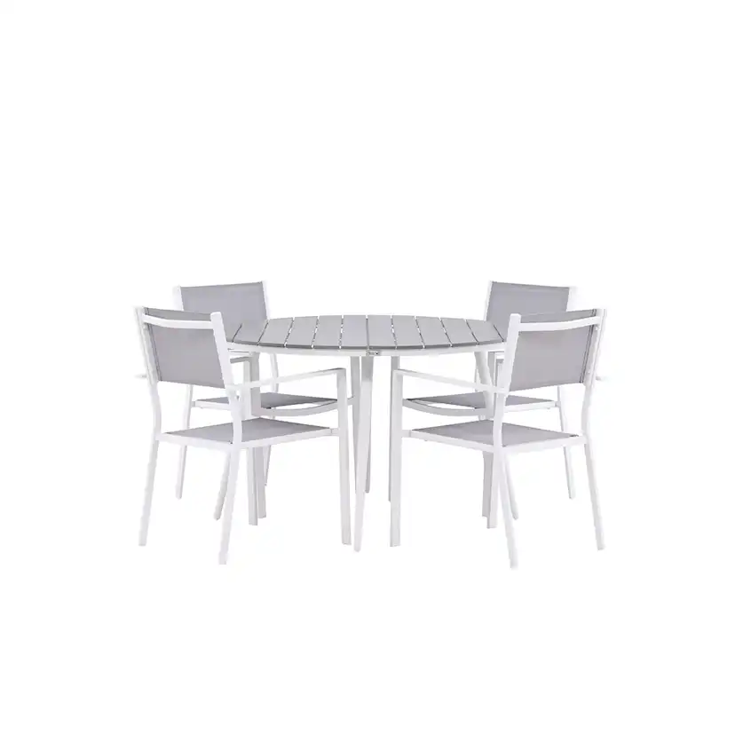 Matgrupp Venture Home Break Ø120 cm med 4 Copacabana Stolar